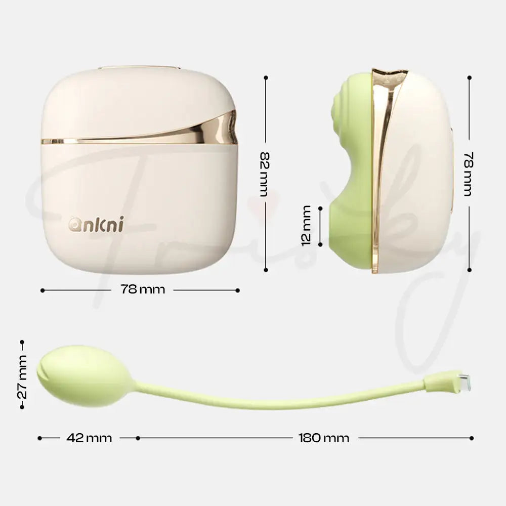Ankni Dear Vibrator – 4 in 1 Vibrating + Tapping + Suction + Egg Connector App Control Vibrator With Casing - Frisky Business Adult Sex Toys Shop