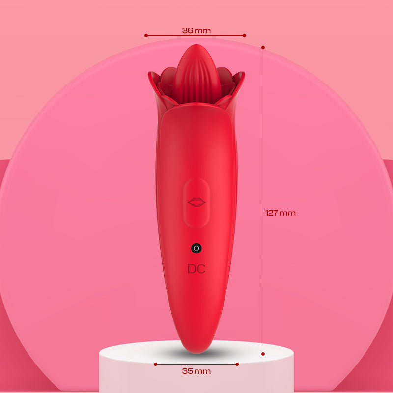 Blooming Love – Rose-Shaped Licking Vibrator