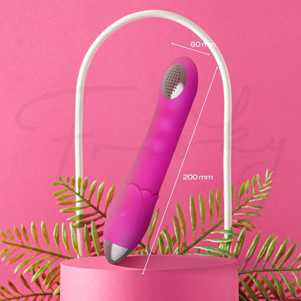 Bubbly Flow - Vibrating Shower Head For Vaginal Rinse Anal Cleaning