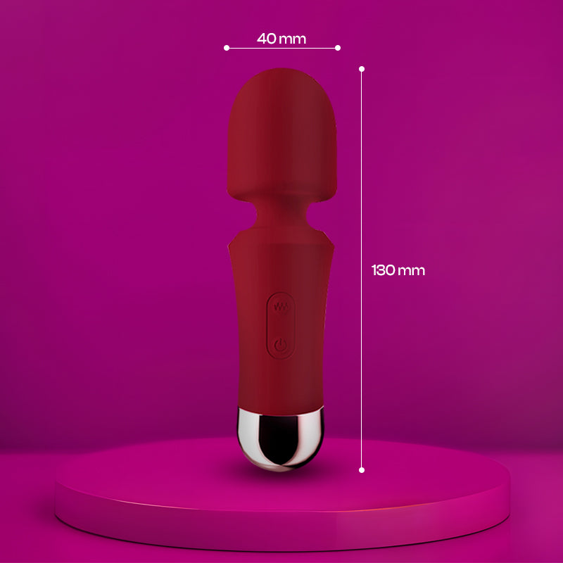 Cherry Chime - Mini Palm-size Wand Vibrator