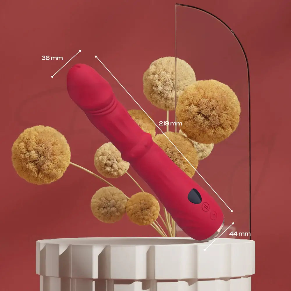 CherryTorque – Wiggling + Sliding Vibrator with Speed Display - Frisky Business Adult Sex Toys Shop