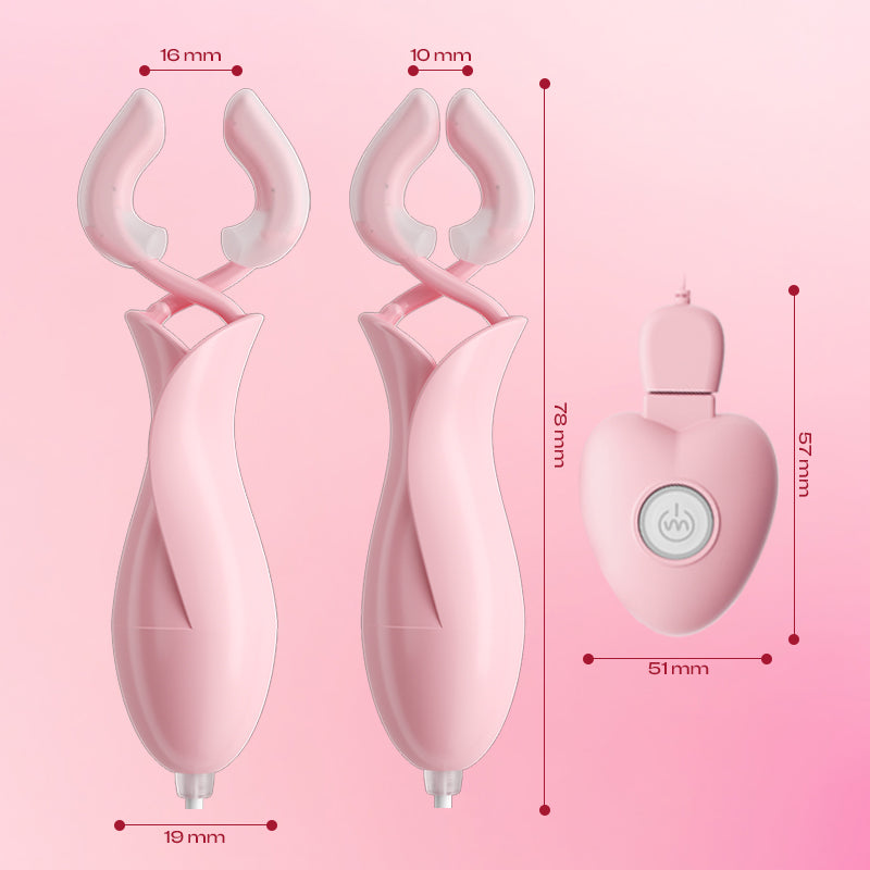 Coral Charm - Wired Vibrating Nipple Clamps