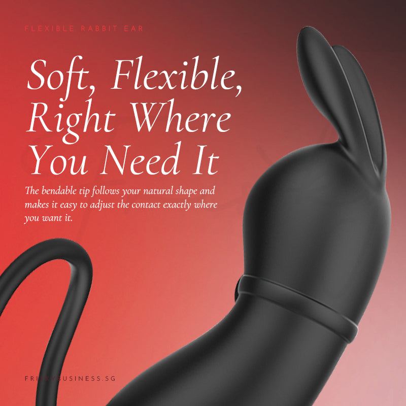 Vibrator shown from the side against a dark red background