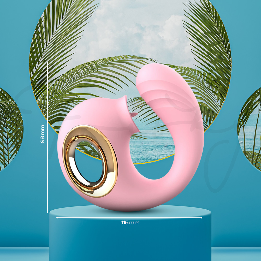 Delfina Touch - Dolphin Dual G-Spot Licking Vibrator, Adult Female Rechargeable Sex Toys