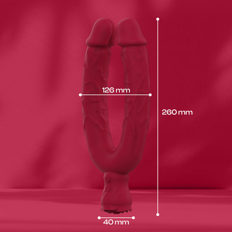 Dual Pulse - Dual Dildo Multi-purpose Vibrator