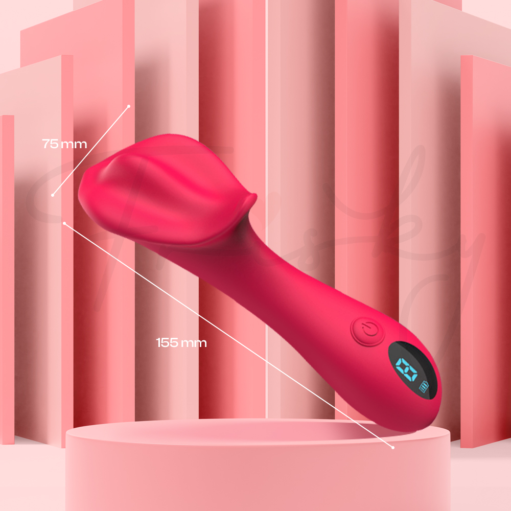 Eternal Bloom vibrator highlighting its size dimension.