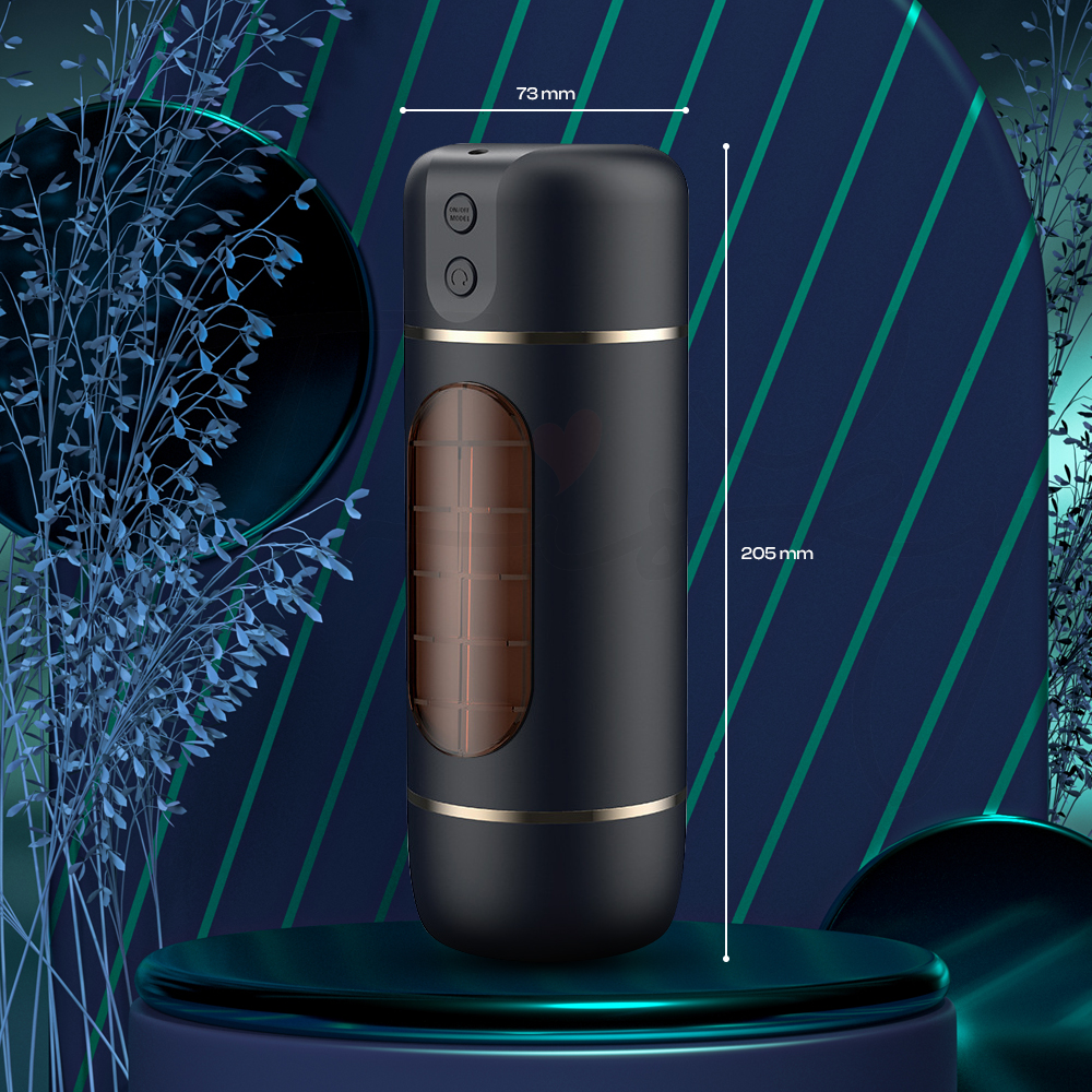 Fluxion displayed with futuristic blue background, highlighting size dimension.