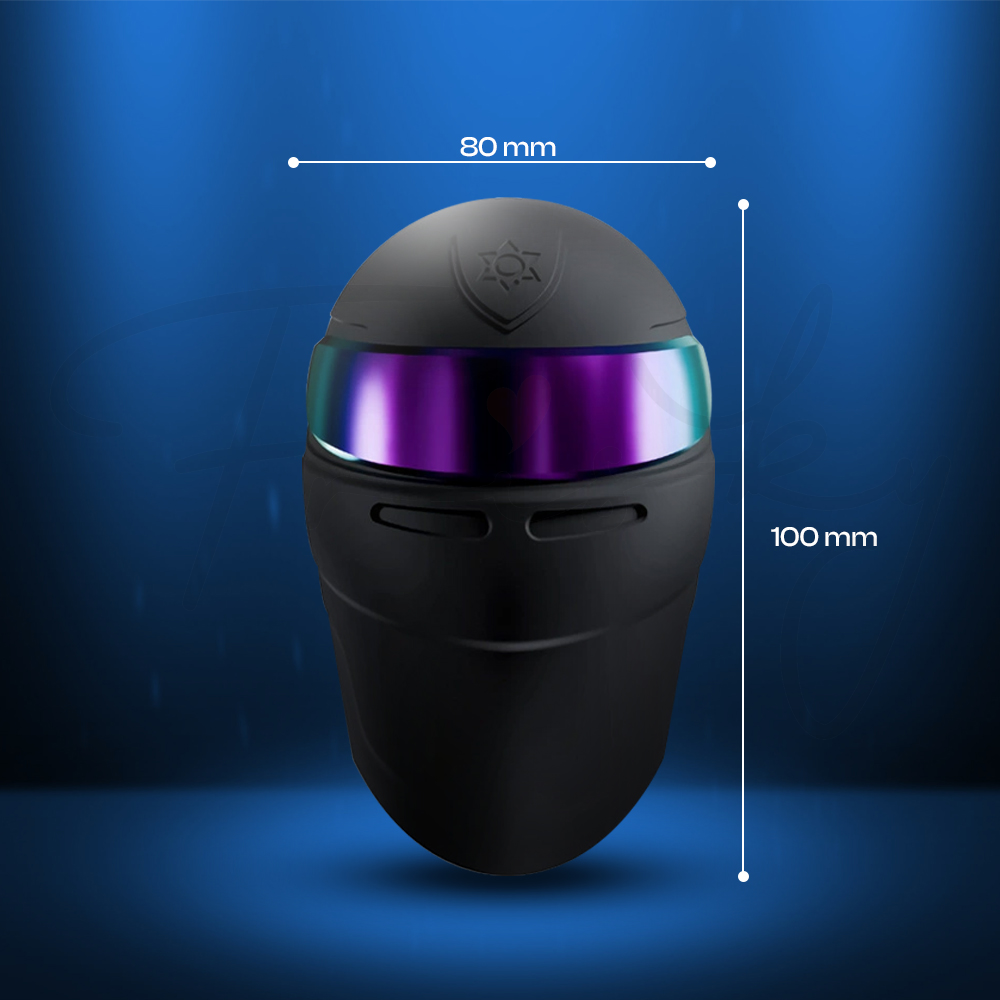 Galaku F1 Trainer angled view showing compact design with size dimension.