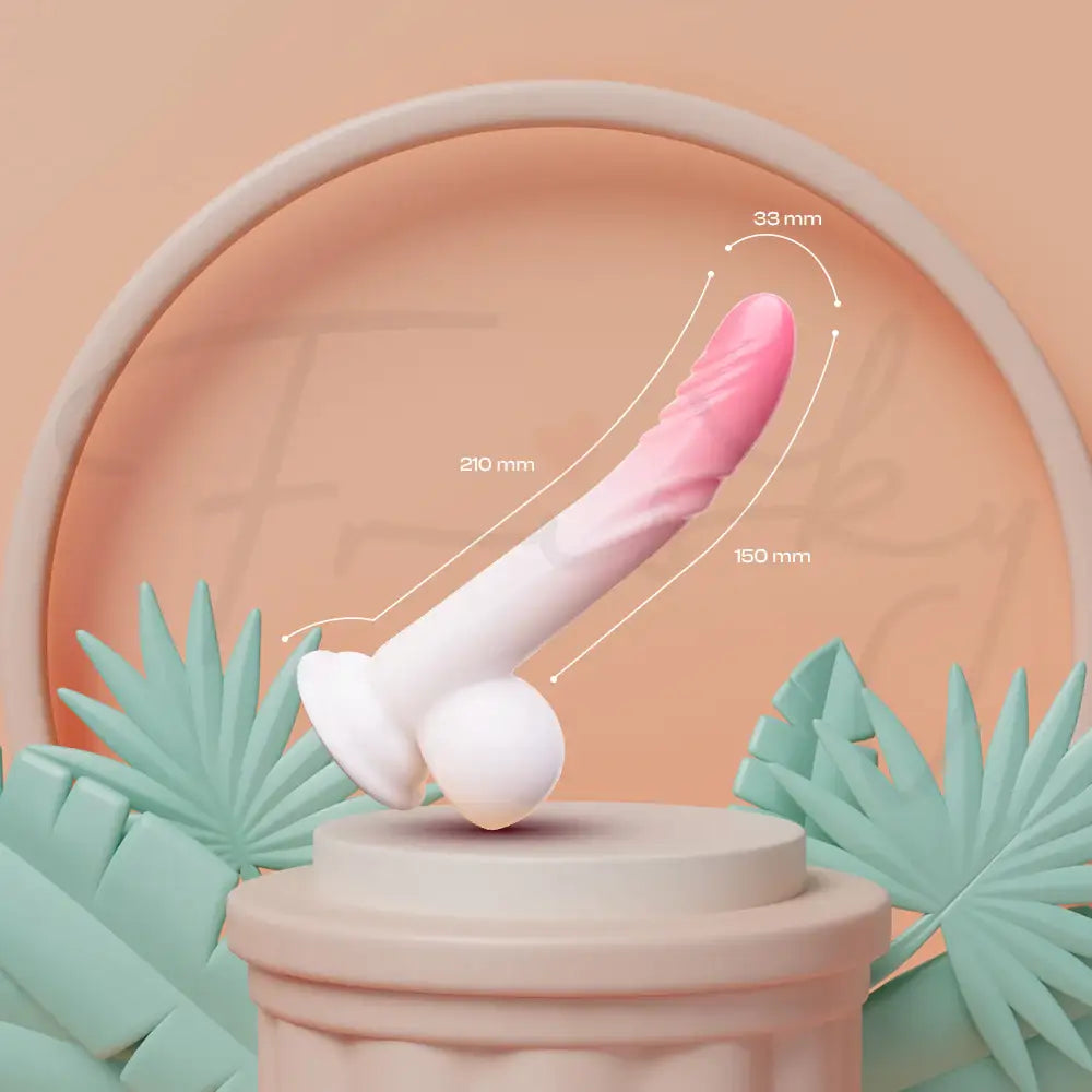 Luxe Temptation – Thrusting Dildo Vibrator With Suction Cup and Remote Control - Frisky Business Adult Sex Toys Shop