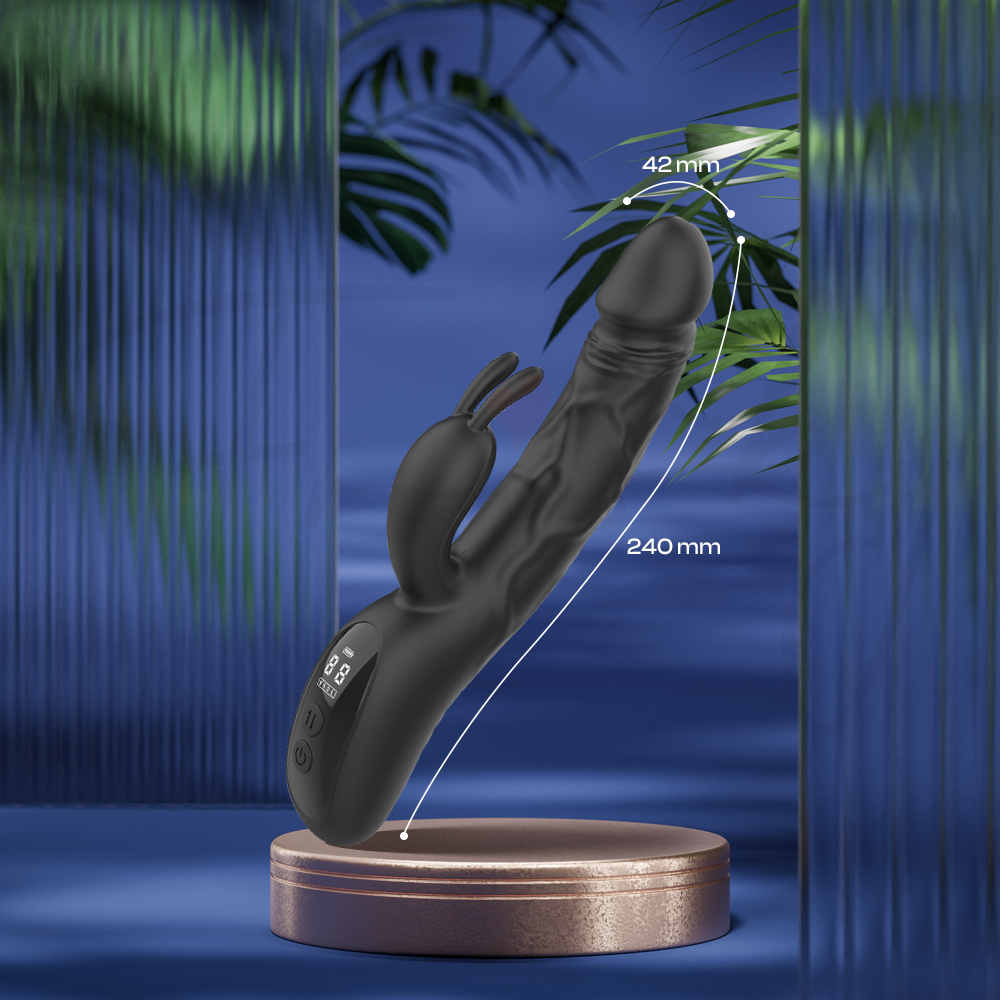 Nicole - Thrusting Rabbit Vibrator with LED Display
