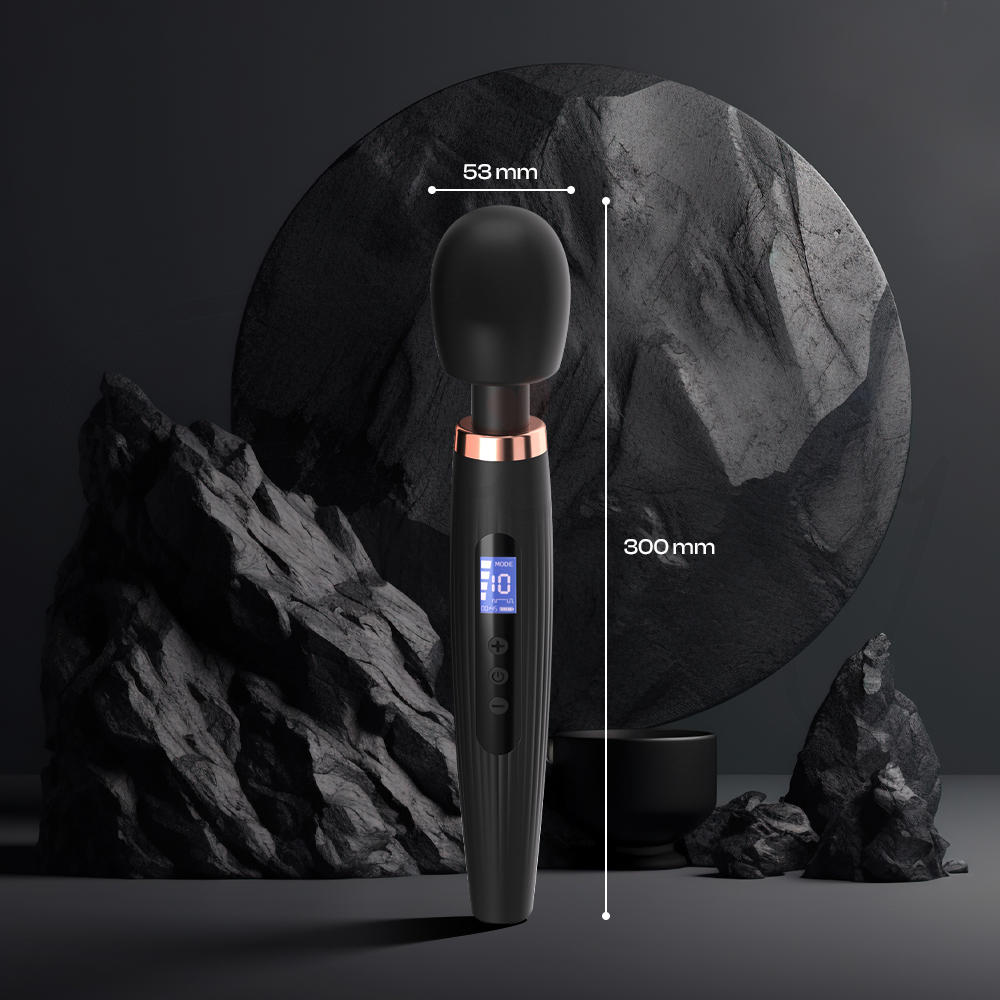 Nightflare  - LCD Screen Display Large AV Wand Vibrator