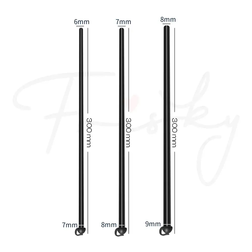 Noir Stream – Hollow Core Silicone Urethral Sounding/Play - Frisky Business Adult Sex Toys Shop