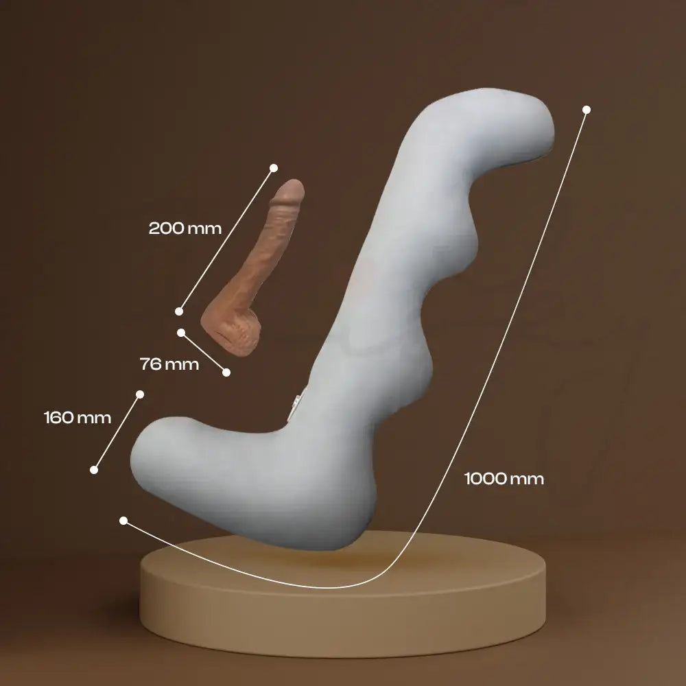 Passion Saddle – Female Riding, Hugging Bolster With Detachable Remote Control Realistic Dildo Vibrator - Frisky Business Adult Sex Toys Shop