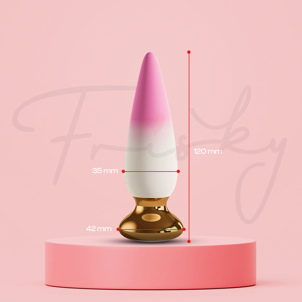 Pink Arc – APP/Remote Control Vibrating Gradient Anal Plug/Baton