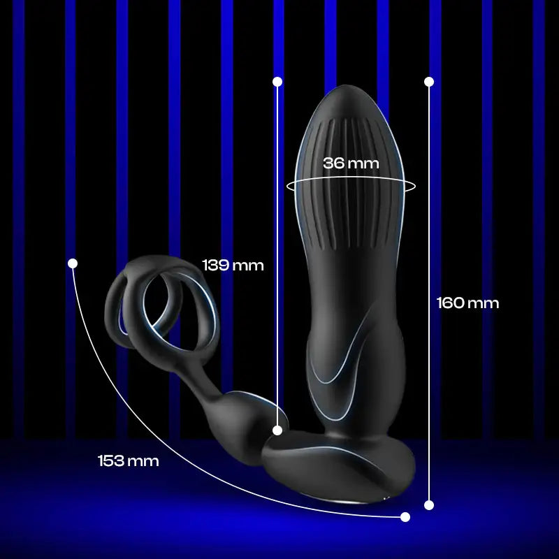 Power Nexus - 3 In 1 Prostate Massager + Vibrator + Dual Cock Ring With APP control - Frisky Business Adult Sex Toys Shop