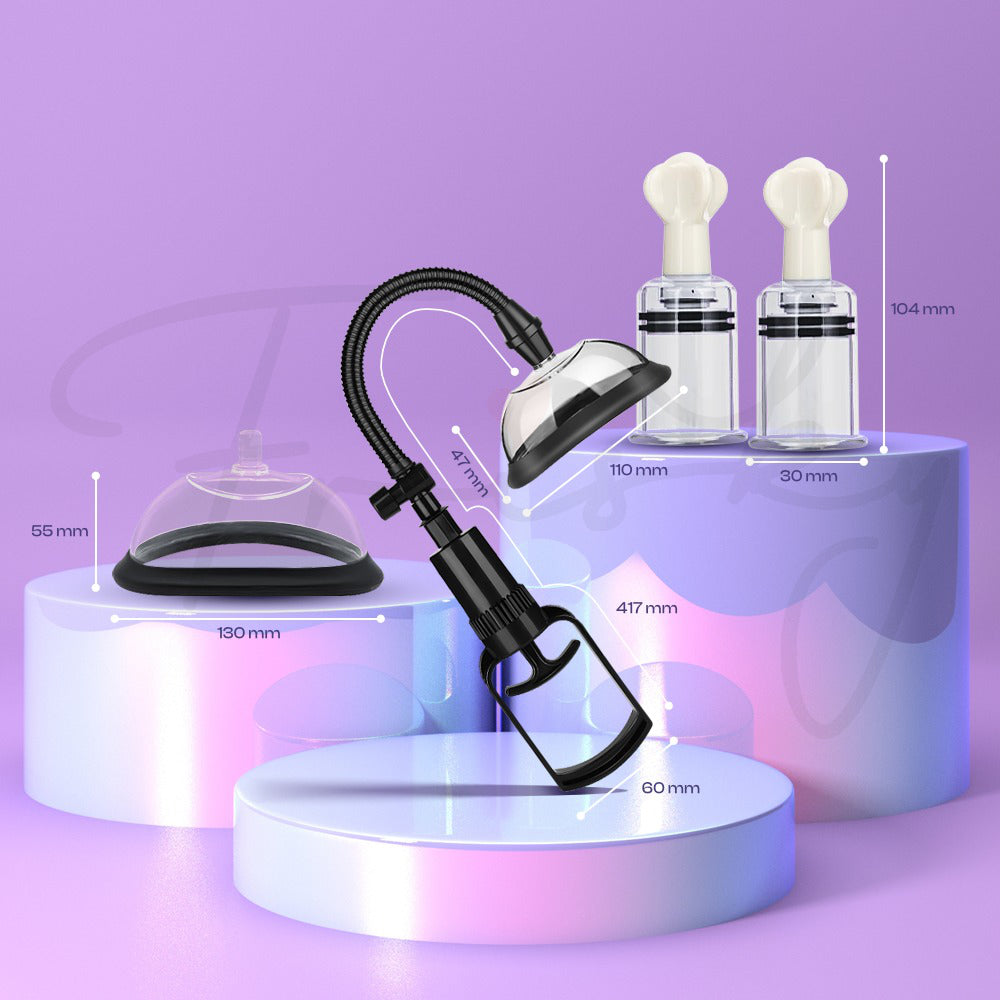 Pump Lush - Manual Labia Clitoral Nipple Pump, Enhance Circulation for Extra Stimulation