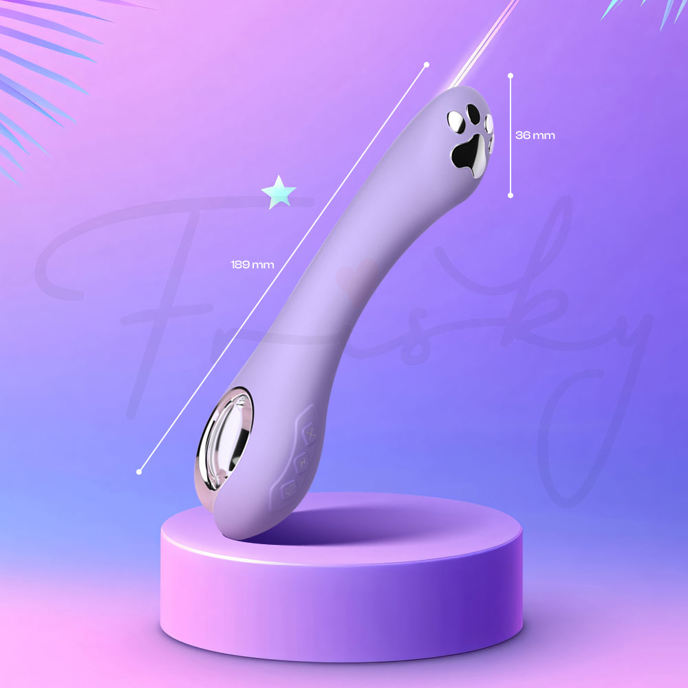 Angled Purr Volt product image highlighting ergonomic curve and head.