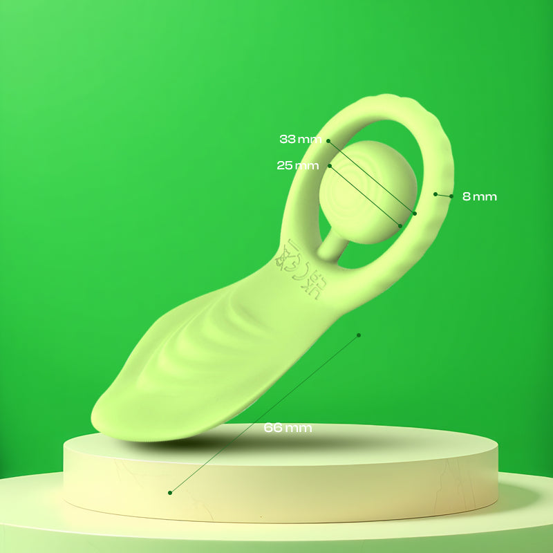 Sweet Relief - Leaf-Shaped Vibrating Cock Ring with Remote Control