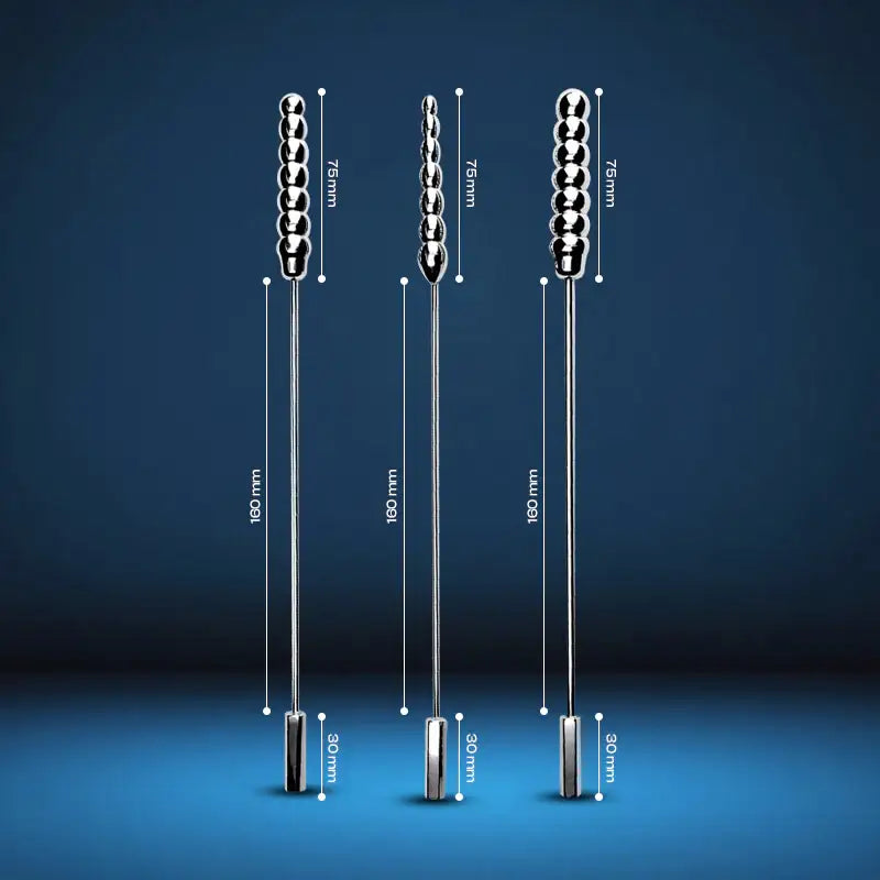 Twin Thrill - Stainless Steel Dual-ended Urethral Soundings - Frisky Business Adult Sex Toys Shop