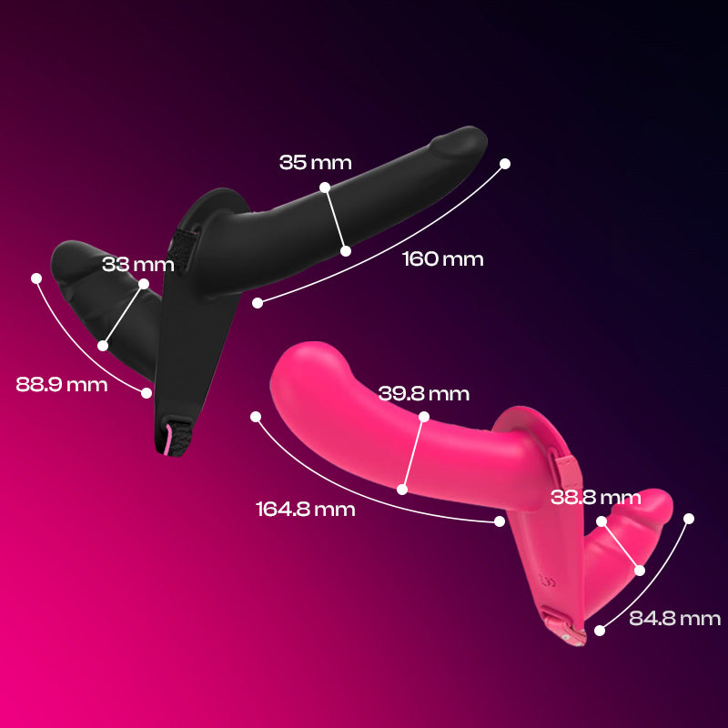 United Intimate - Dual-ended Strap-On Vibrating Dildo