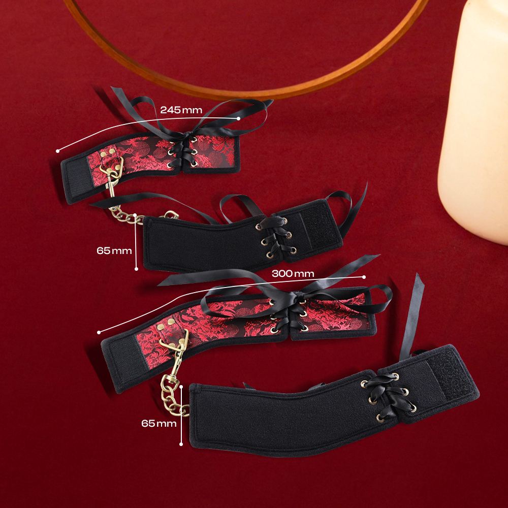 Victorian Vice - PU Leather Cuffs, Bondage Restraint, Adult Men/Women Dom/Sub Sex Toys