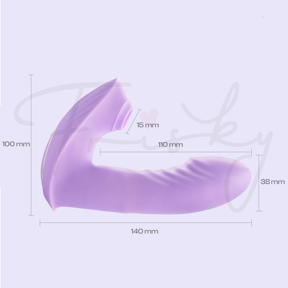 Violet Surge – APP Control Wearable Thrusting G-Spot + Suction Vibrator