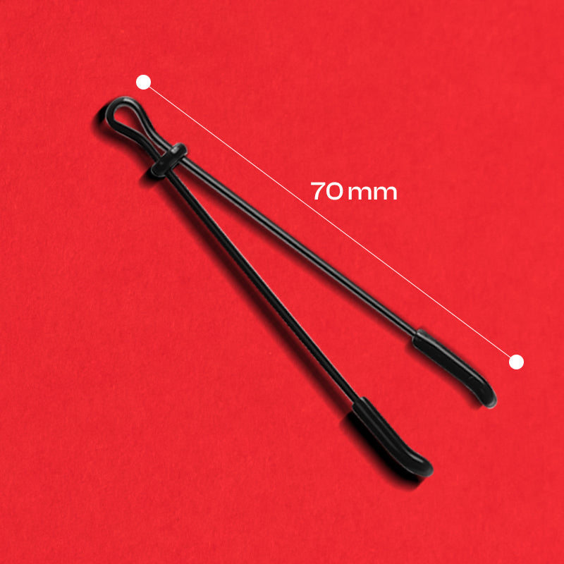 Vow V - V-Shaped Black Nipple Clamps