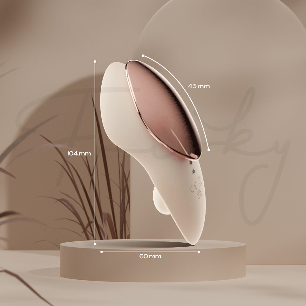 Winny Vibe discreet wearable vibrator shown from side angle in modern setting