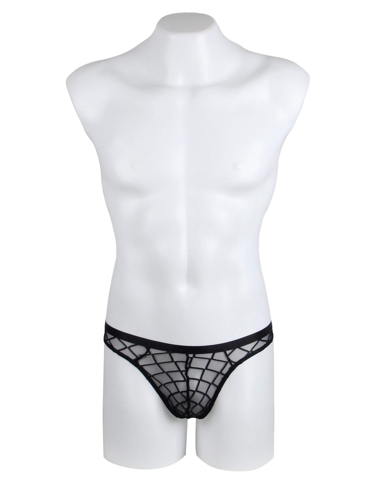 Skivvies - Black Sexy Diamond Mesh Men Underwear