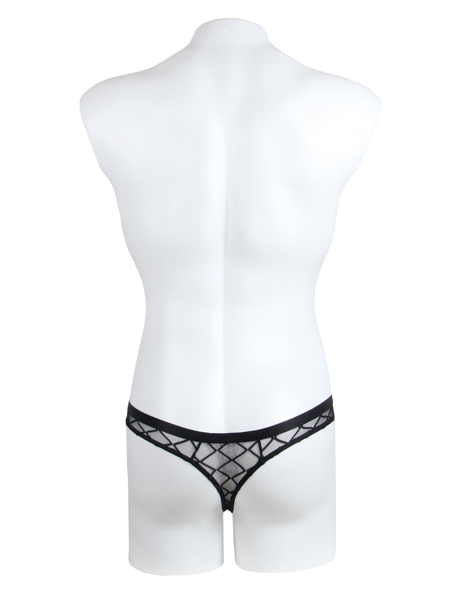 Skivvies - Black Sexy Diamond Mesh Men Underwear