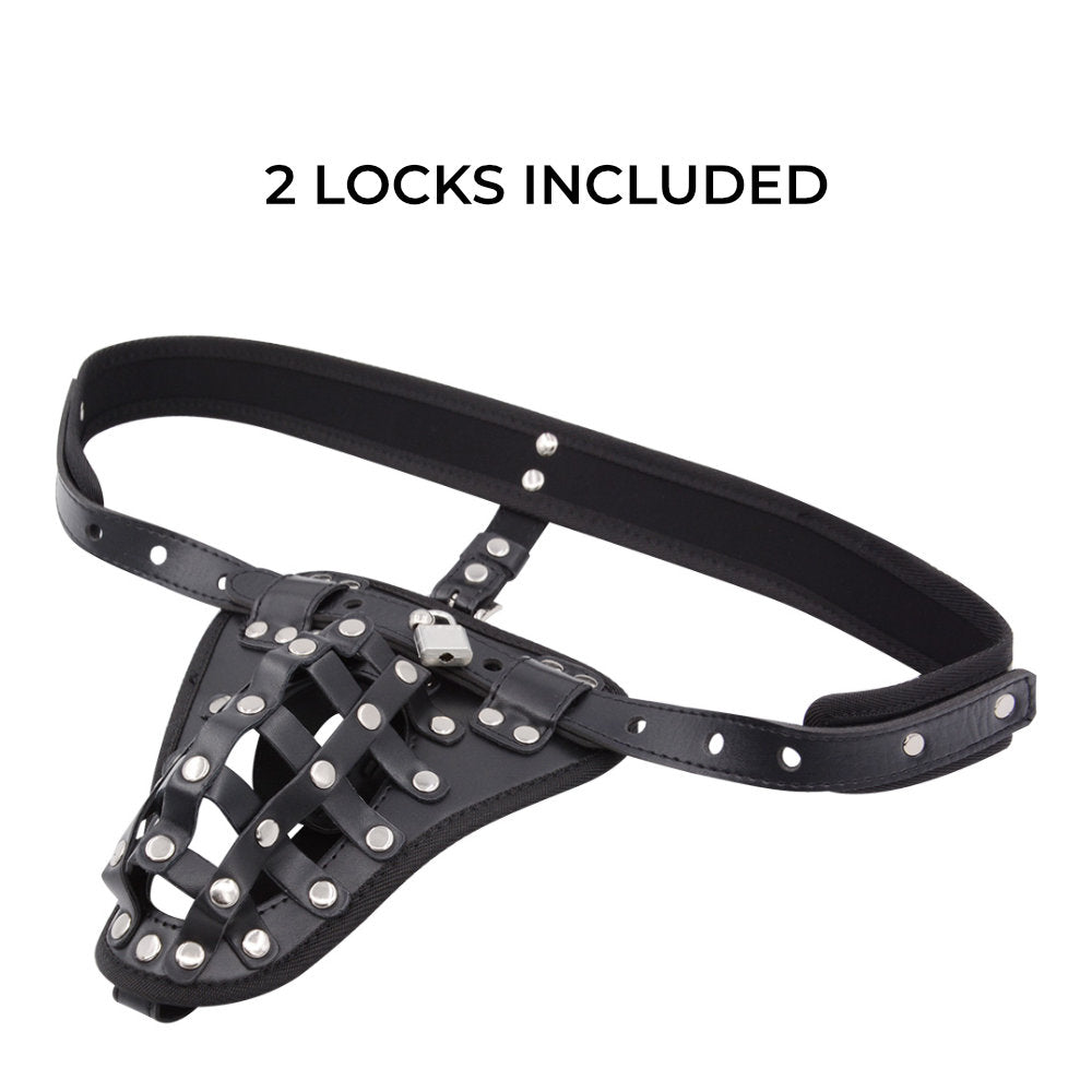 Lockdown Lust Belt - Men Chastity Belt BSDM