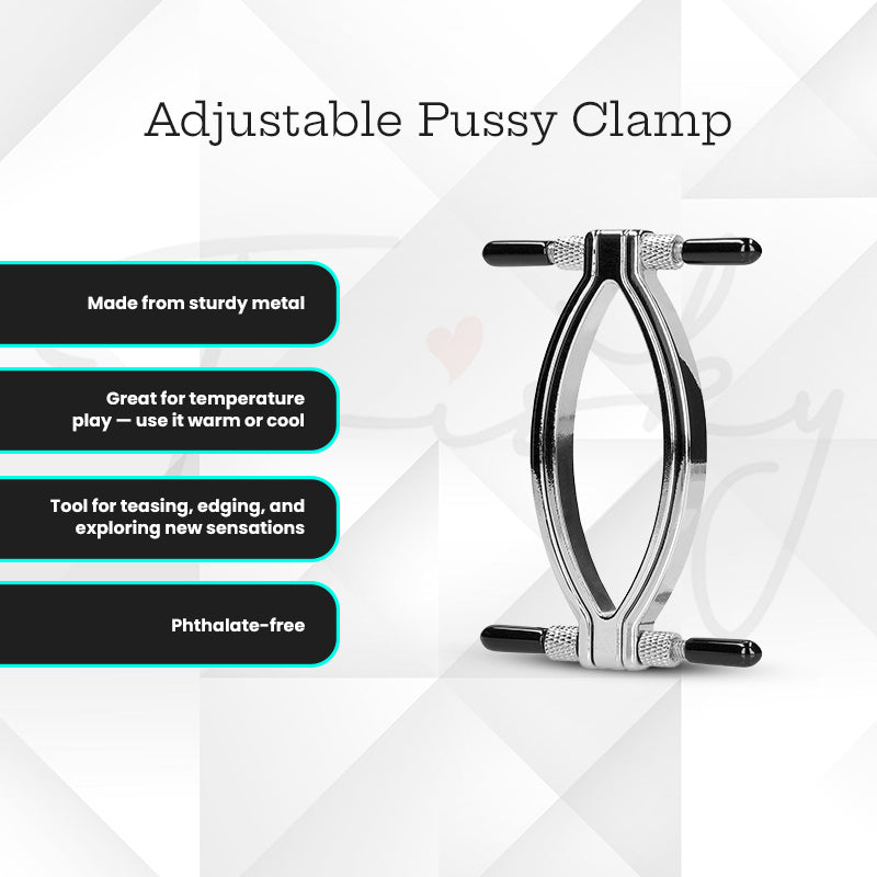 SHOTS Ouch! Adjustable Pussy Clamp - Silver