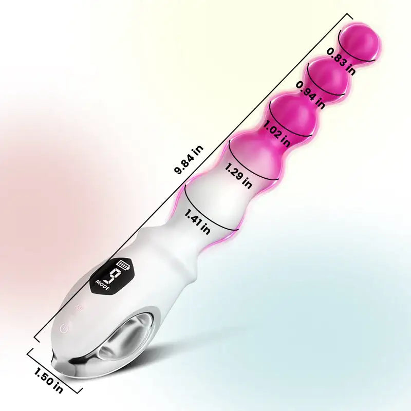 Depth Edge - Beads-Shaped Anal Masturbator with LCD Display - Frisky Business Adult Sex Toys Shop