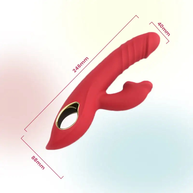 Gentle Touch - Thrusting Dual Vibrator With Licking - Frisky Business Adult Sex Toys Shop