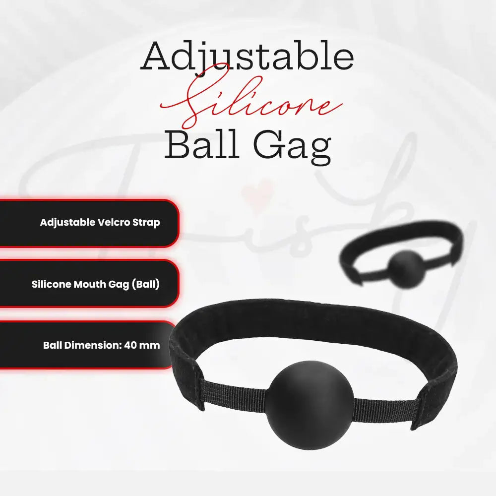 SHOTS Ouch! Adjustable Silicone Ball Gag Durable silicone construction with soft texture for safe and hygienic intimate use Singapore