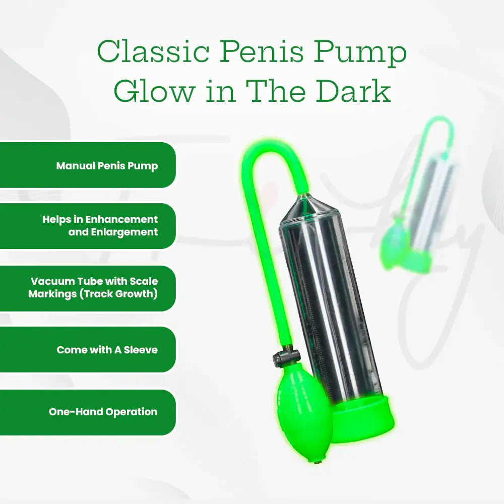 SHOTS Ouch! Classic Penis Pump Glow in The Dark durable cylinder with glow-in-the-dark feature for visibility in low light Singapore