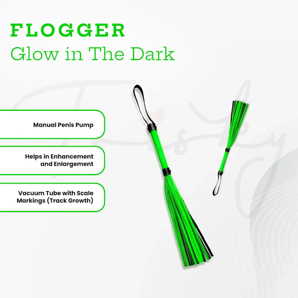 SHOTS Ouch! Flogger Glow in The Dark glow-in-the-dark tails enhance visibility for low-light intimate sessions Singapore