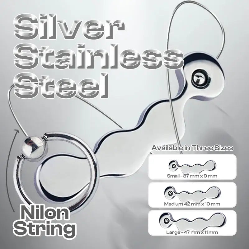 Bean Bliss - Stainless Steel Anal Plug with Handle - Frisky Business Adult Sex Toys Shop