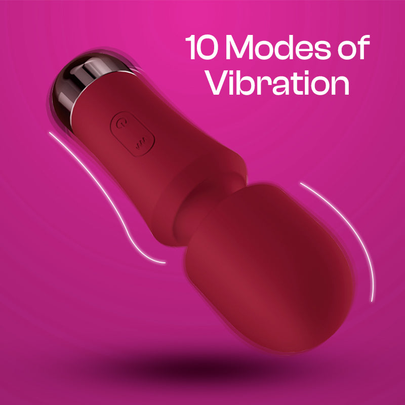 Cherry Chime - Mini Palm-size Wand Vibrator