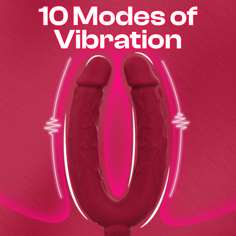 Dual Pulse - Dual Dildo Multi-purpose Vibrator