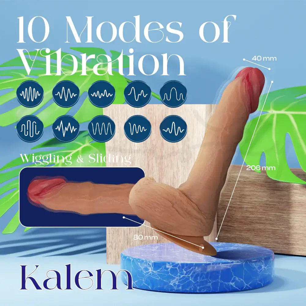 Ero Series Smart Bluetooth Dildo – Realistic Silicone Vibrator with Handle, Suction & Dual Control (App + Remote) - Frisky Business Adult Sex Toys Shop