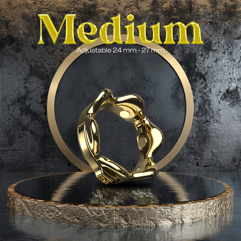 Golden Enthrall - Adjustable Zinc Alloy Cock Ring