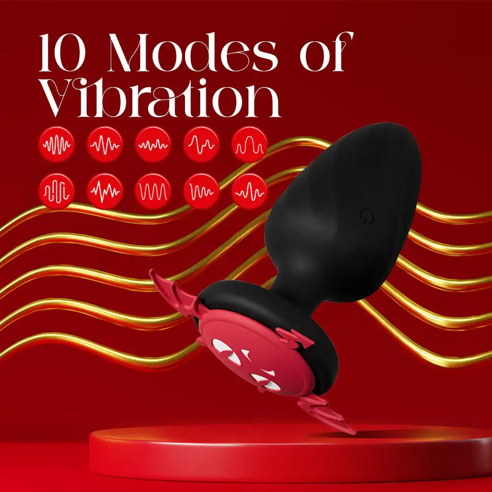 Lil Demon - Vibrating Silicone Butt Plug with Remote Control - Frisky Business Adult Sex Toys Shop