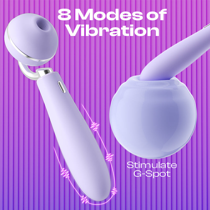 Lilac Lux - Multi-Function Wand Vibrator with Suction