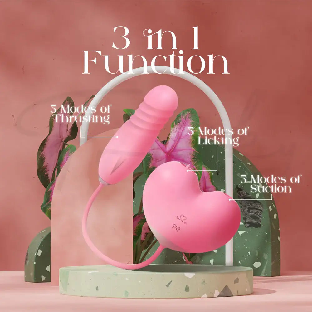 Love Float - Thrusting Egg With Suction & Licking Vibrator - Frisky Business Adult Sex Toys Shop