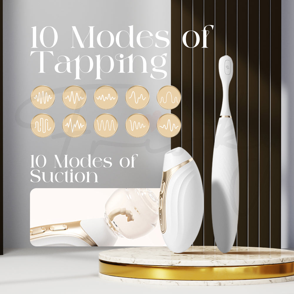 Lumi Touch featuring 10 tapping modes and 10 suction stimulation patterns