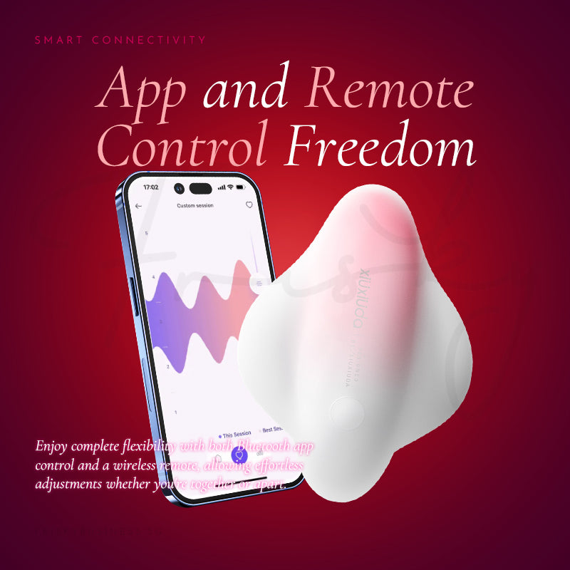 Lightweight wearable vibrator offering up to 40 vibration modes via app.