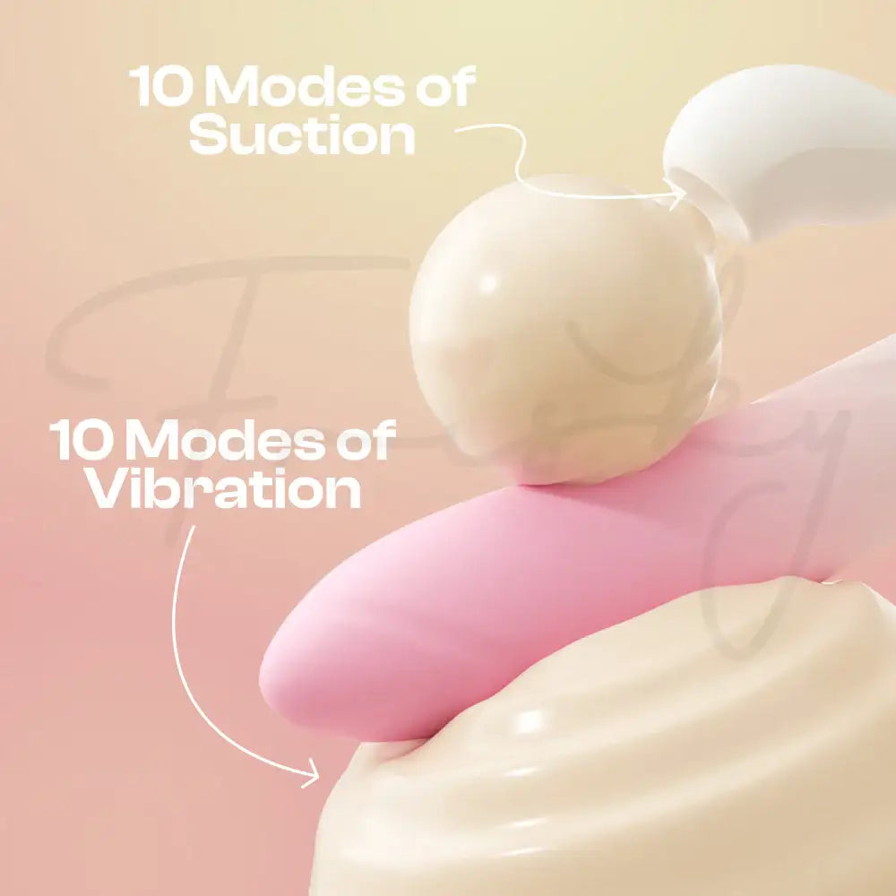 Lush Seduction - Female Ombre Pink Thrusting + Suction Vibrator Sex Toy - Frisky Business Adult Sex Toys Shop