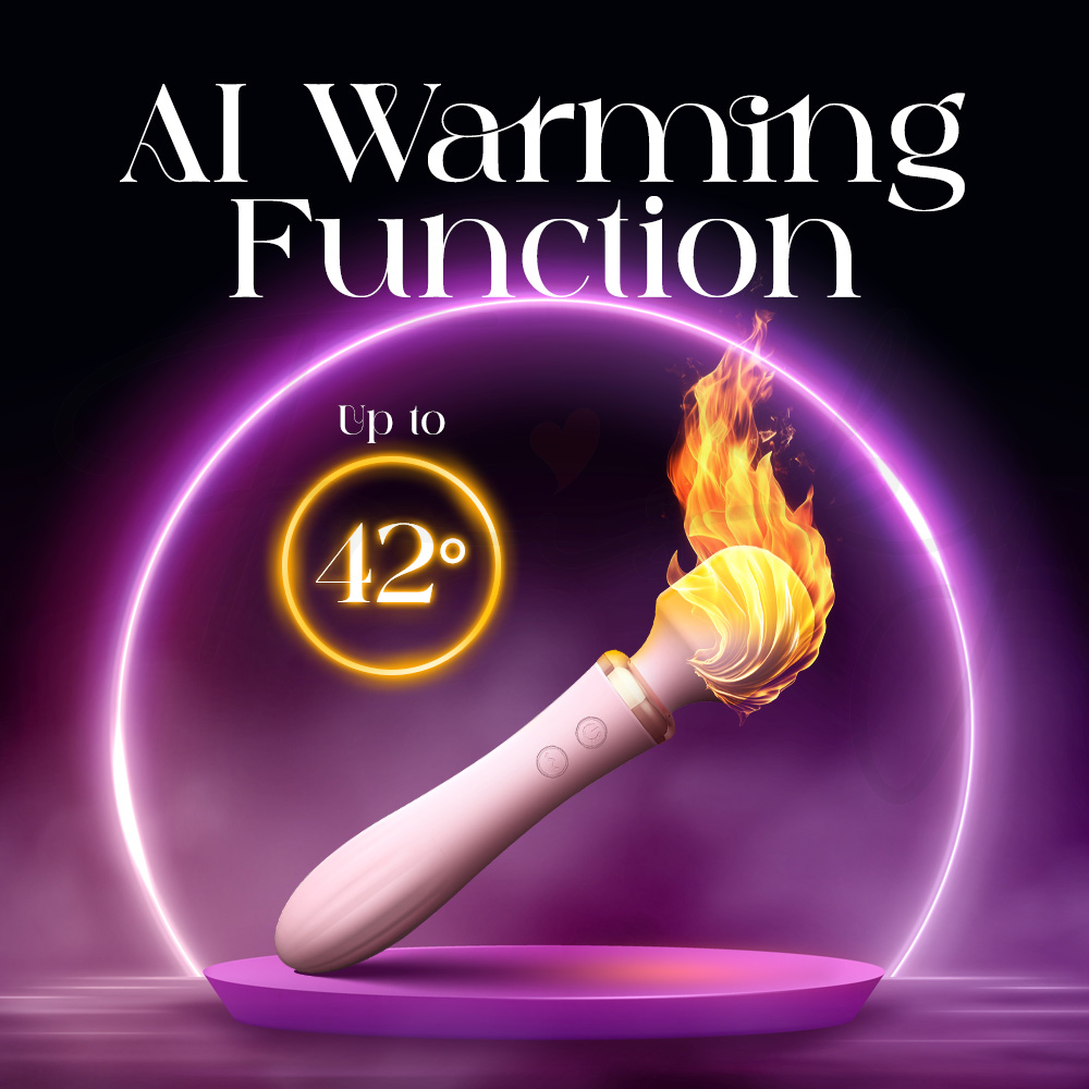 LustraWand - Love God Dual Head AV Wand Vibrator, Adult Female Rechargeable Sex Toys