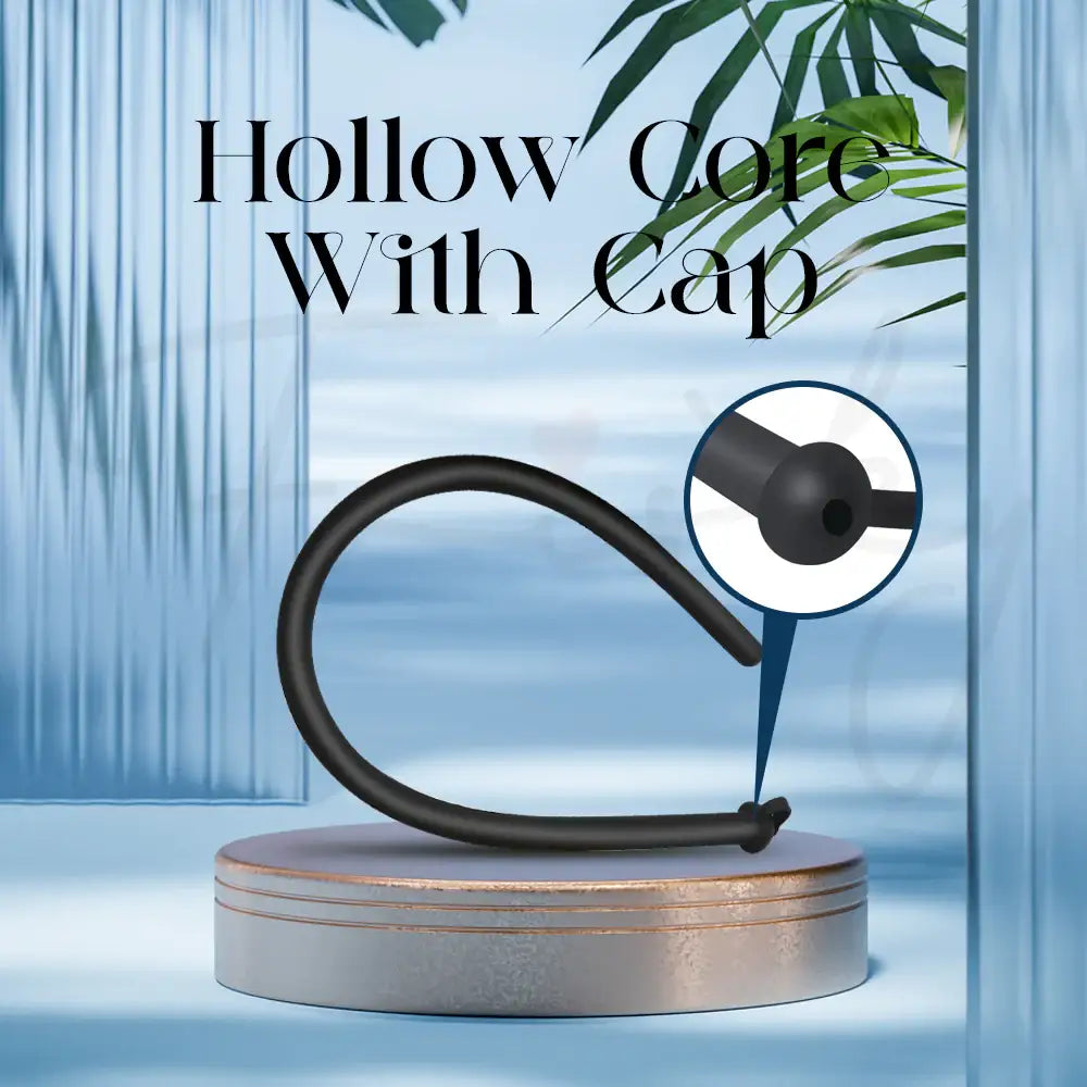 Noir Stream – Hollow Core Silicone Urethral Sounding/Play - Frisky Business Adult Sex Toys Shop